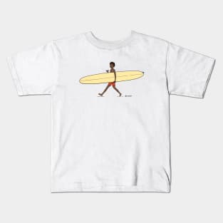 Longboarder Dude Kids T-Shirt